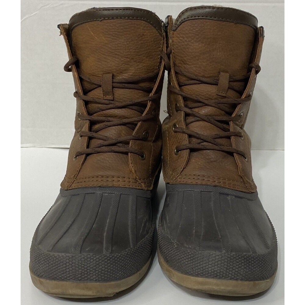 Men's Crown Vintage Weatherproof Lace Up Boot Brown Size 10m Jaxtin